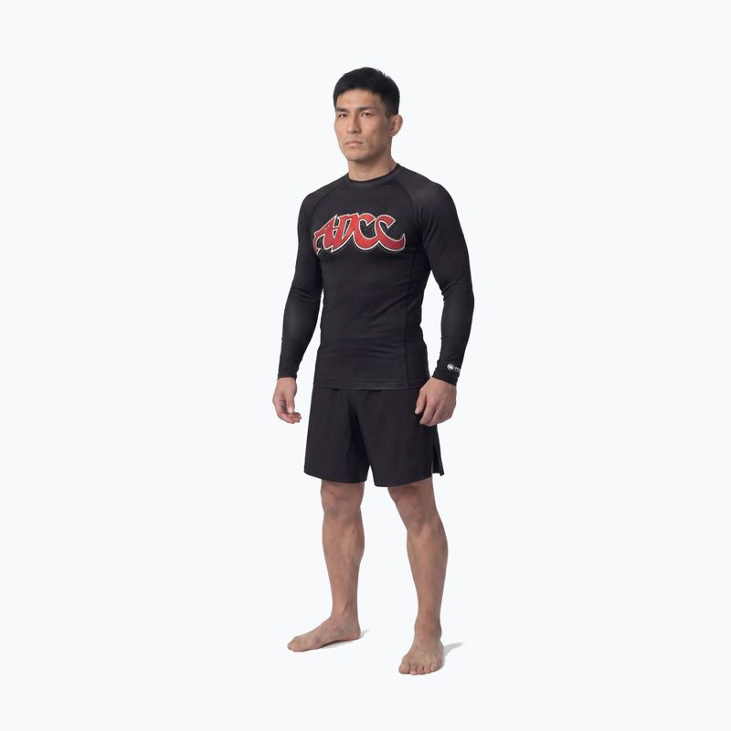 Rashguard a maniche lunghe da uomo Pitbull ADCC Rashguard black 2