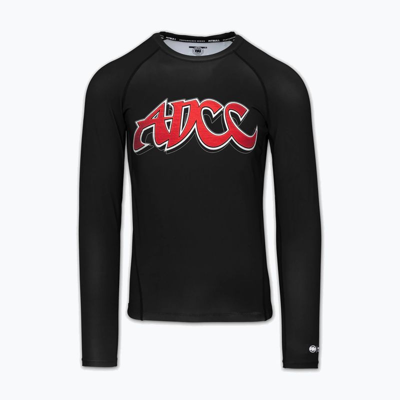 Rashguard a maniche lunghe da uomo Pitbull ADCC Rashguard black 3