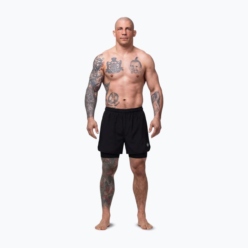 Pantaloncini da uomo Pitbull Sport Mesh neri 2