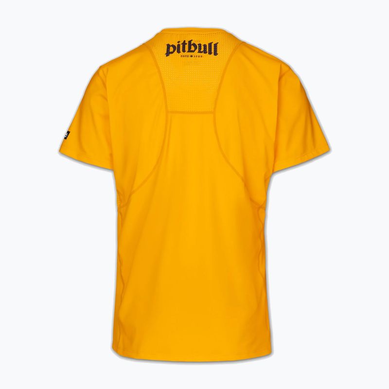 T-shirt da uomo Pitbull Palms mesh yellow logo 5