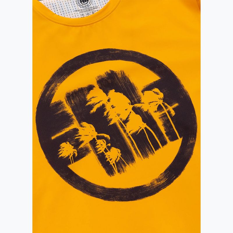 T-shirt da uomo Pitbull Palms mesh yellow logo 7
