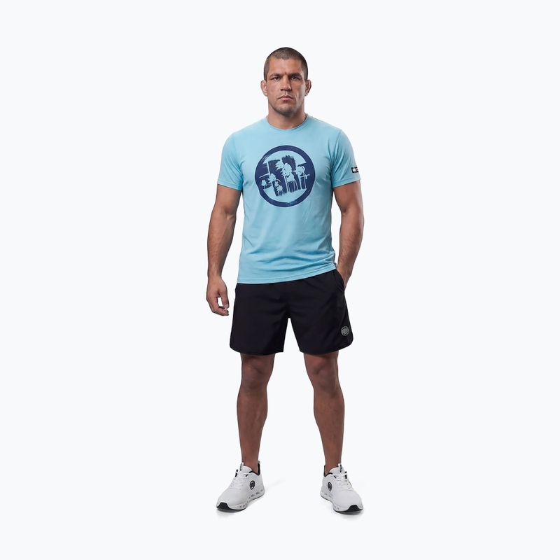 T-shirt da uomo Pitbull Palms mesh light blue logo 2