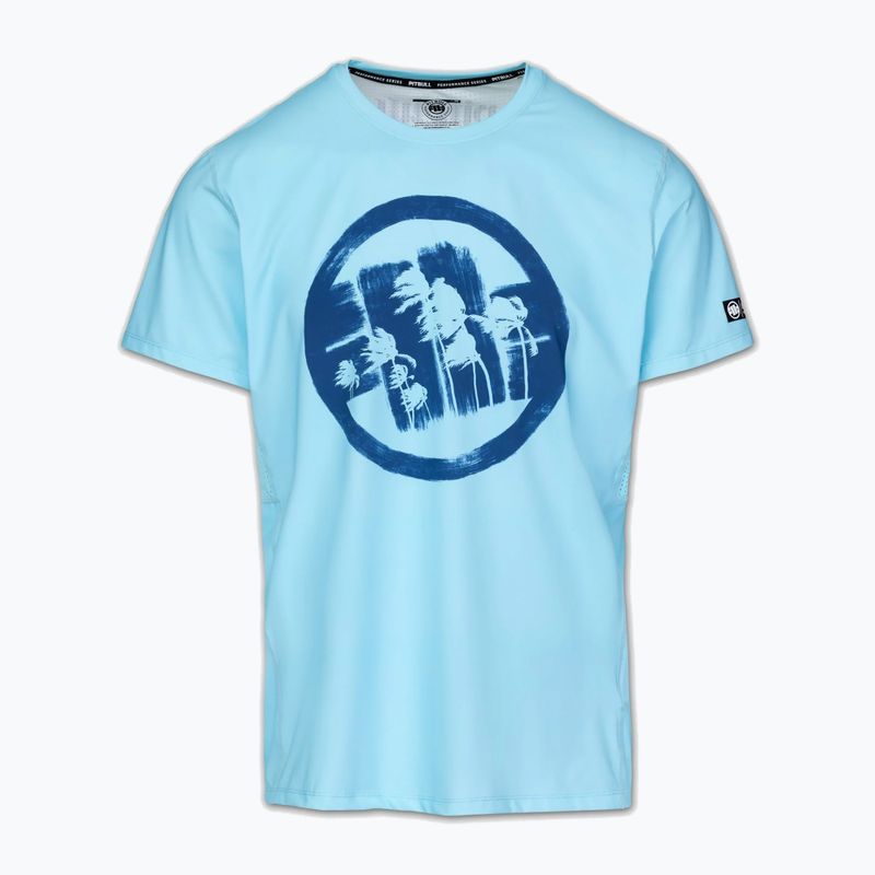 T-shirt da uomo Pitbull Palms mesh light blue logo 3