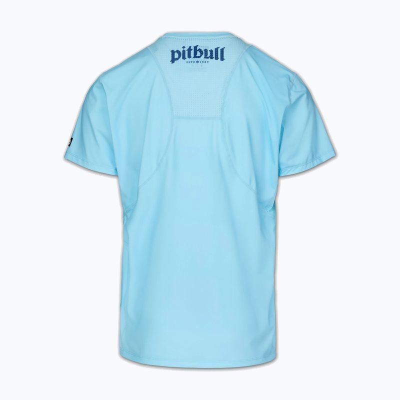 T-shirt da uomo Pitbull Palms mesh light blue logo 4
