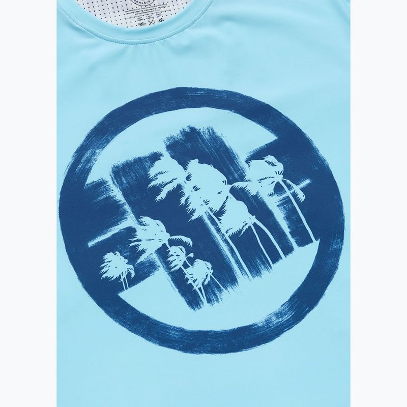 T-shirt da uomo Pitbull Palms mesh light blue logo 6