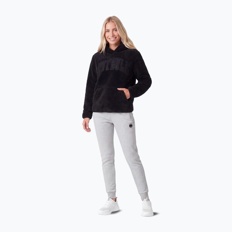 Felpa donna Pitbull Aragona Norton Hooded black 2