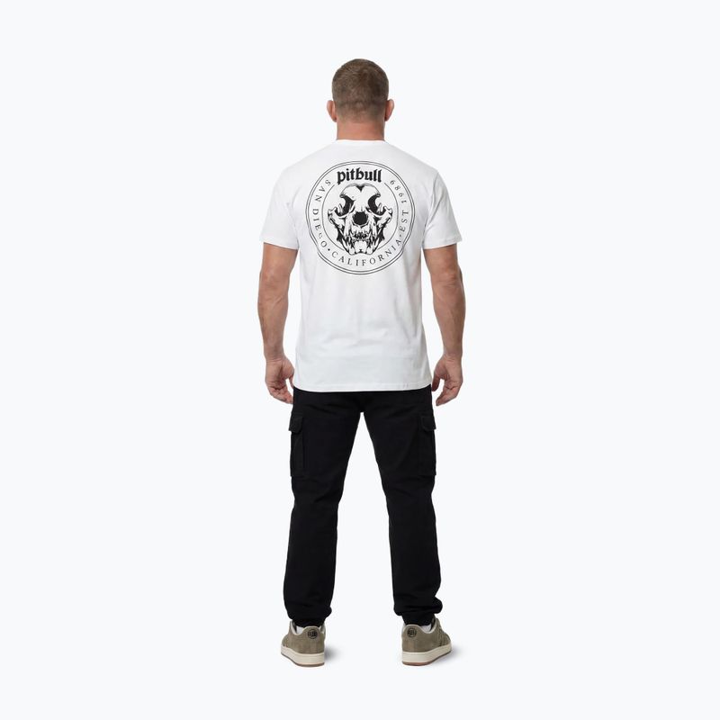 T-shirt da uomo Pitbull O'Side Skull white 3
