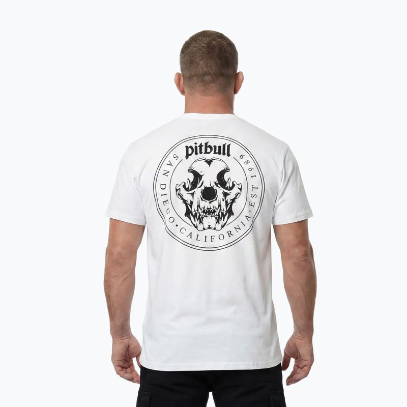 T-shirt da uomo Pitbull O'Side Skull white 4