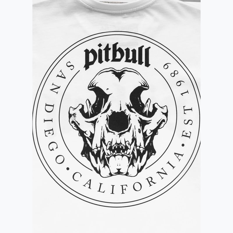 T-shirt da uomo Pitbull O'Side Skull white 9