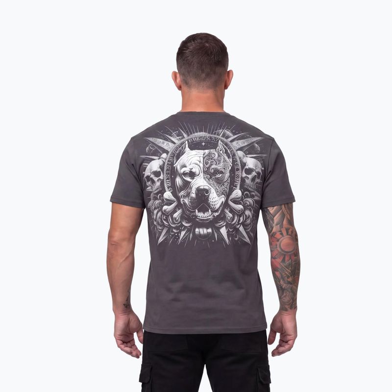 T-shirt da uomo Pitbull World graphite 10