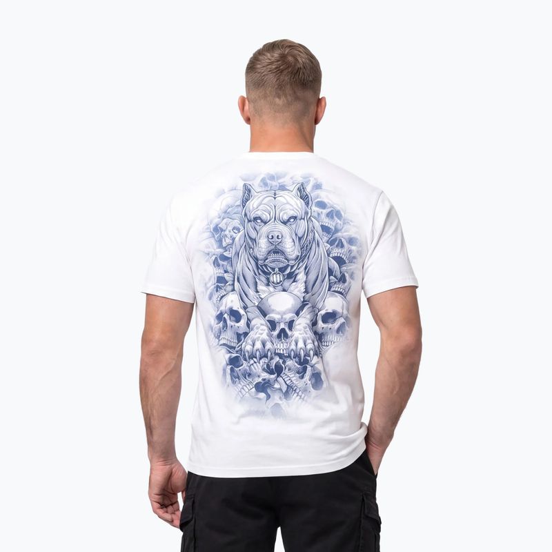 T-shirt da uomo Pitbull Guardian Angel white 9