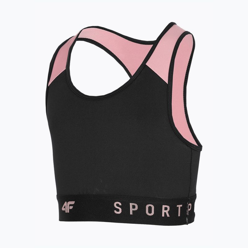 Top da allenamento per bambini 4F JTOPD001 nero profondo 3
