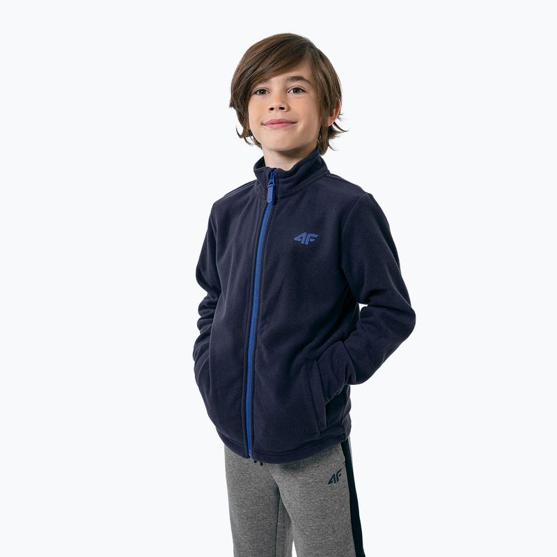 Felpa da bambino 4F JPLM001 navy