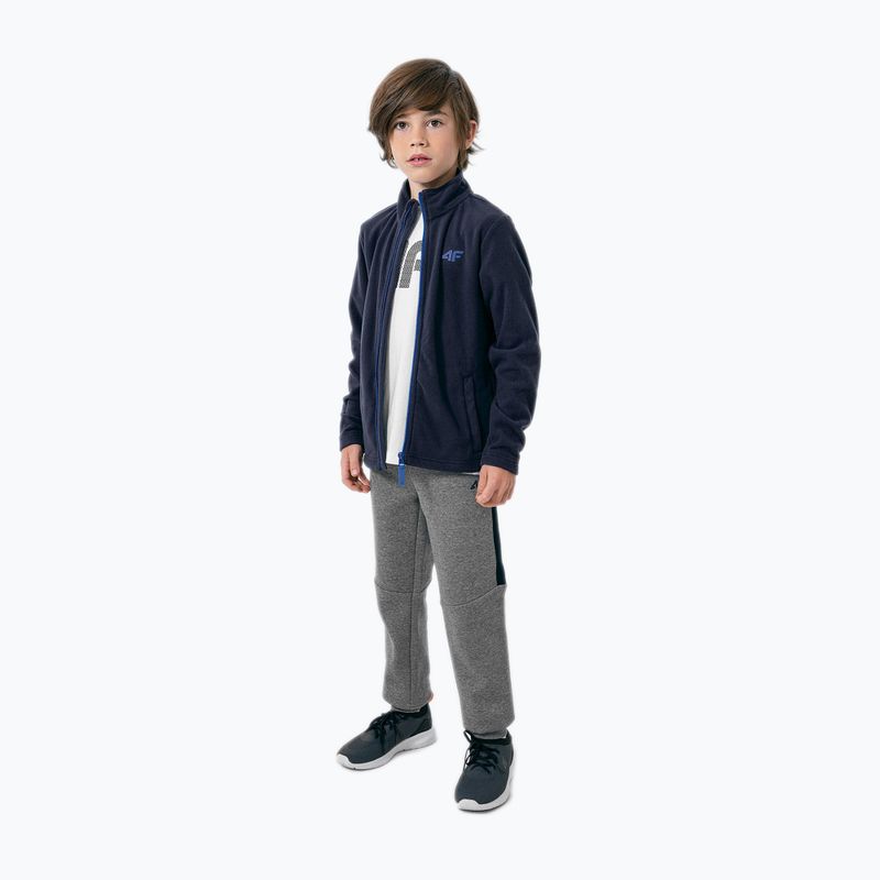Felpa da bambino 4F JPLM001 navy 2