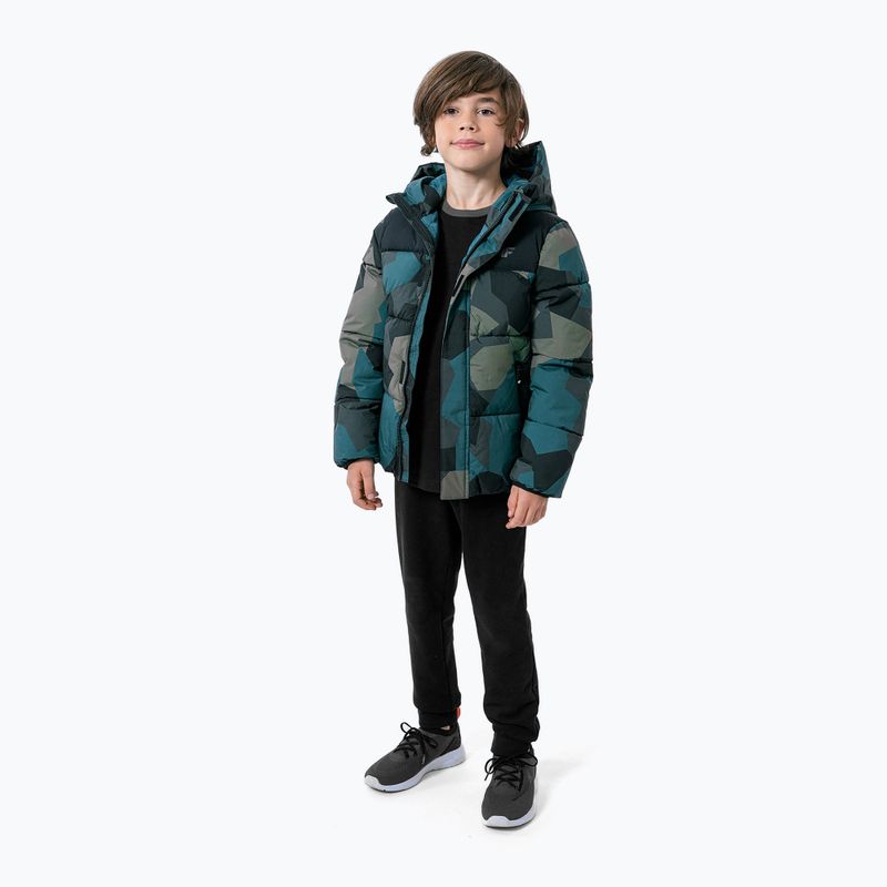Piumino da bambino 4F JKUMP004 multicolore allover 2