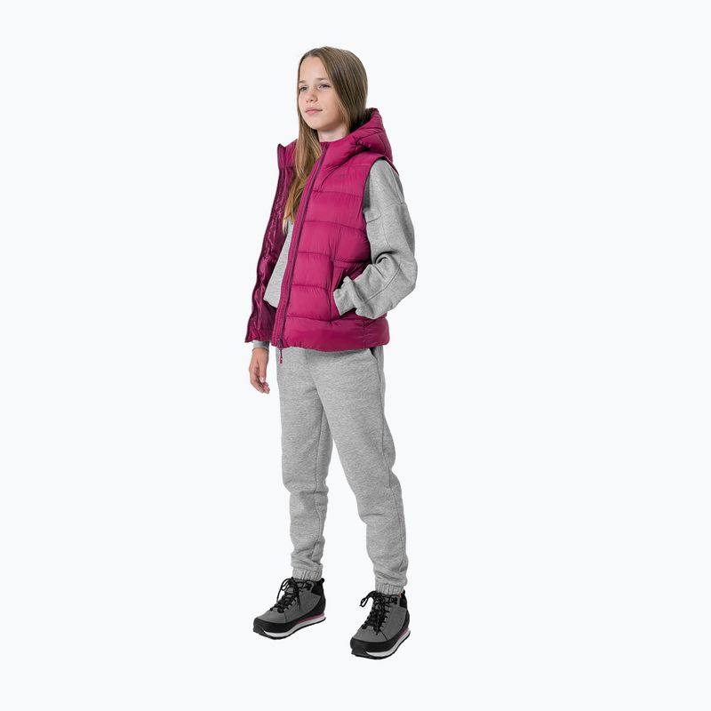 Smanicato trekking bambino 4F JKUDP002 rosa scuro 3