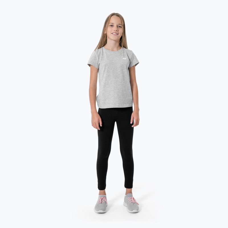Maglietta da bambino 4F JTSD001 grigio chiaro freddo melange 2