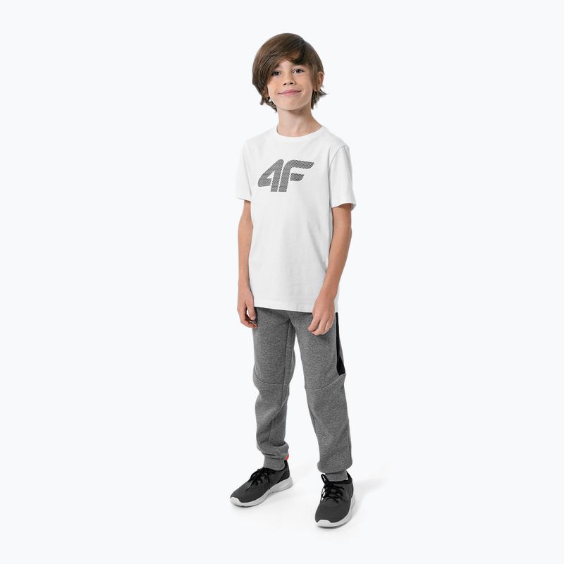 Maglietta per bambini 4F JTSM002 bianco 2
