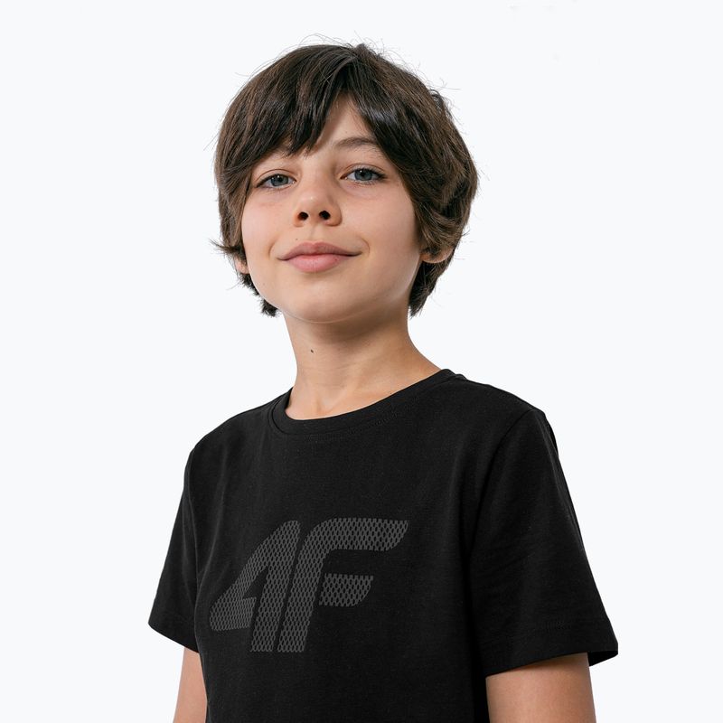 Maglietta per bambini 4F JTSM002 nero profondo 2