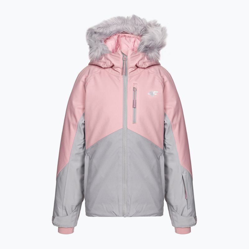 Giacca da sci per bambini 4F JKUDN003 grigio chiaro freddo 3