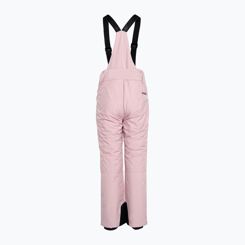 Pantaloni da sci per bambini 4F JSPDN001 rosa chiaro 4