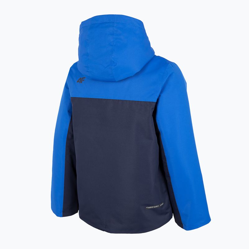 Giacca da sci per bambini 4F JKUMN001 blu scuro 4