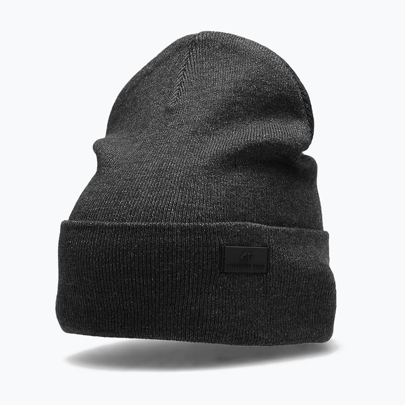 Berretto invernale da uomo 4F CAM004 grigio scuro melange 6