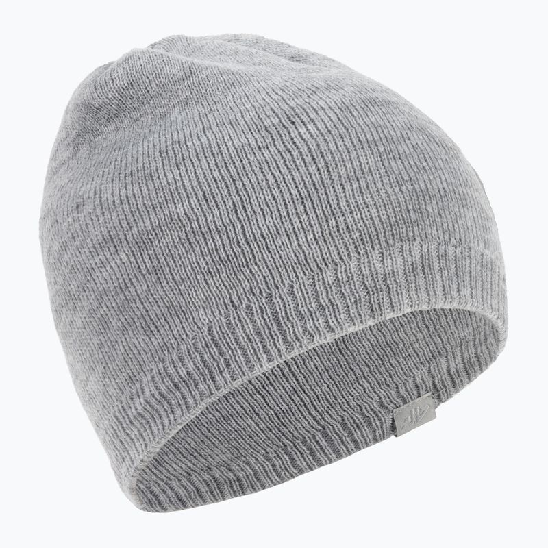 Berretto invernale da donna 4F CAD001 freddo grigio chiaro melange