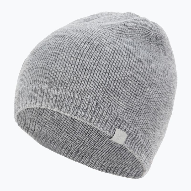 Berretto invernale da donna 4F CAD001 freddo grigio chiaro melange 3
