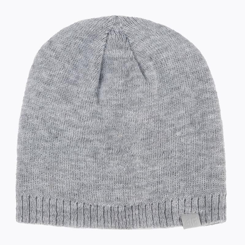 Berretto invernale da donna 4F CAD001 freddo grigio chiaro melange 5