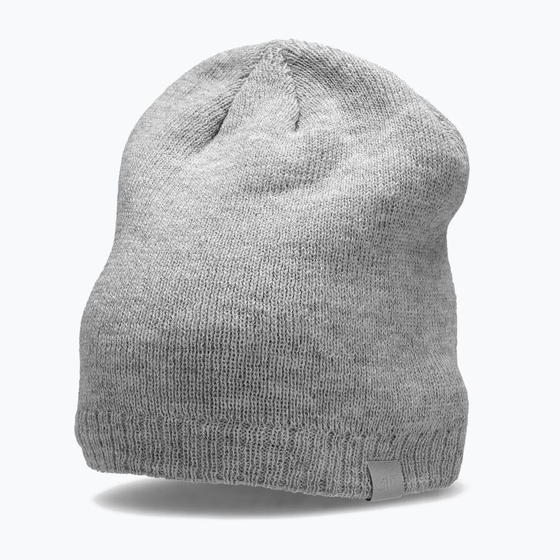 Berretto invernale da donna 4F CAD001 freddo grigio chiaro melange 6