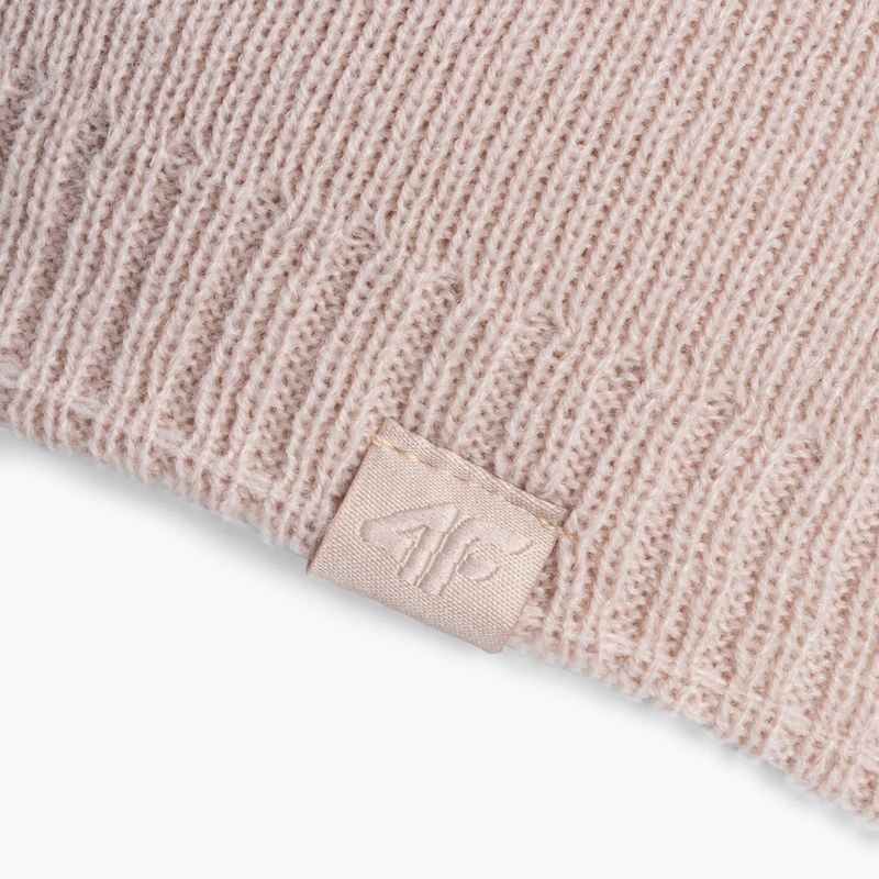 Berretto invernale da donna 4F CAD001 rosa chiaro 4