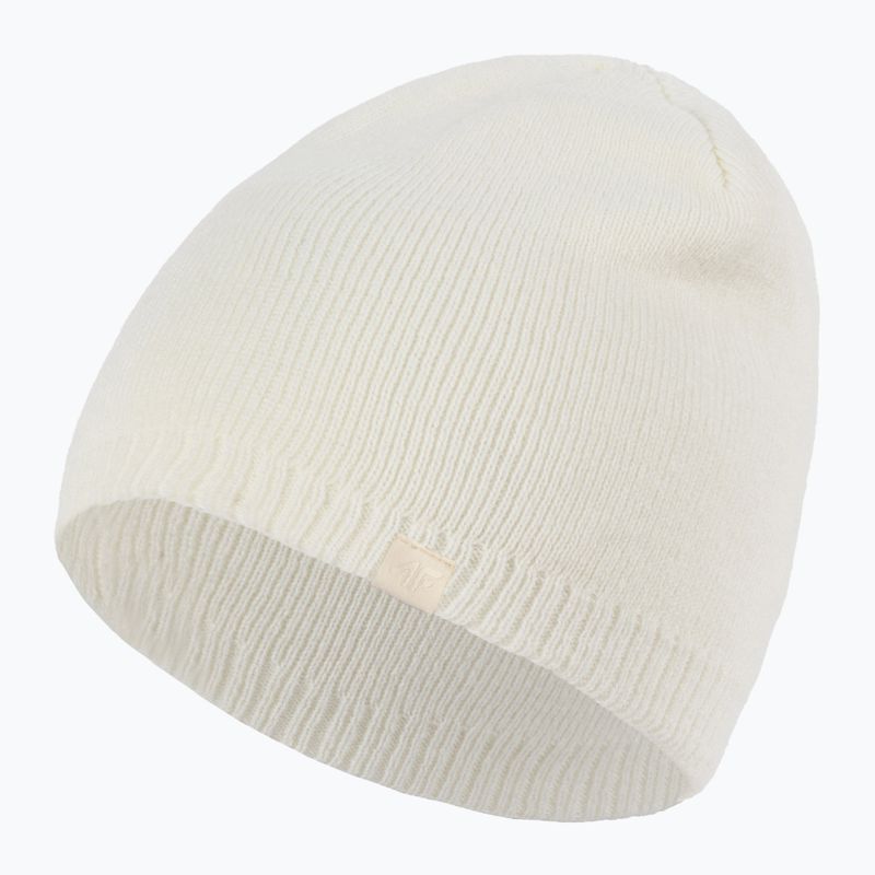Berretto invernale da donna 4F CAD001 bianco sporco 3