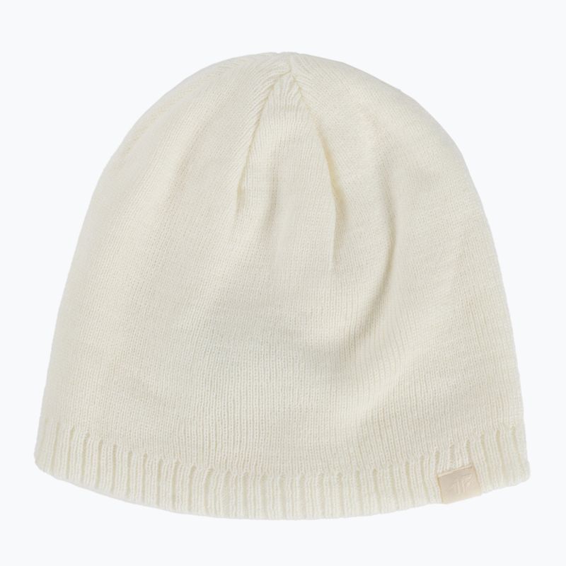 Berretto invernale da donna 4F CAD001 bianco sporco 5