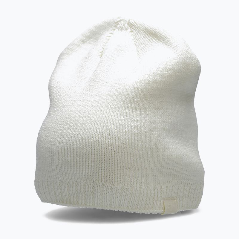 Berretto invernale da donna 4F CAD001 bianco sporco 6