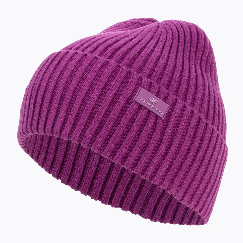 Berretto invernale da donna 4F CAD004 rosa scuro 3