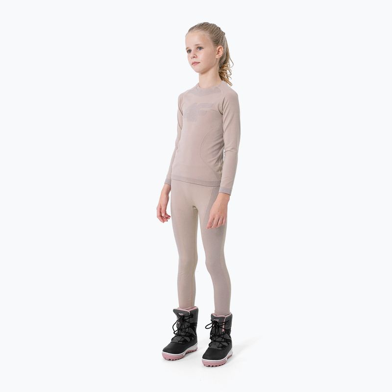 Set di biancheria intima termica per bambini 4F F017 rosa chiaro