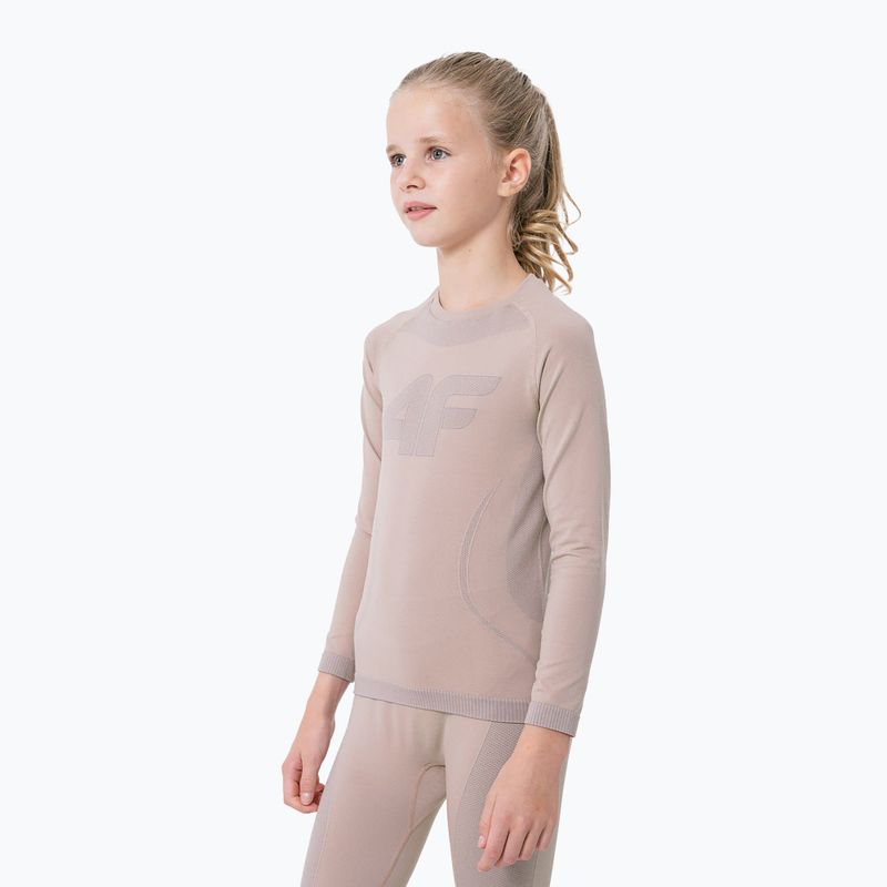 Set di biancheria intima termica per bambini 4F F017 rosa chiaro 2