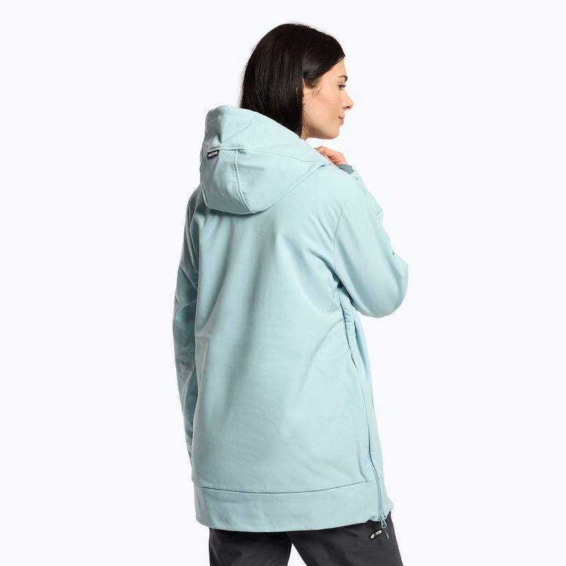 Giacca da snowboard da donna 4F SFD001F blu chiaro 3
