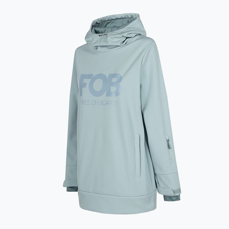 Giacca da snowboard da donna 4F SFD001F blu chiaro 7