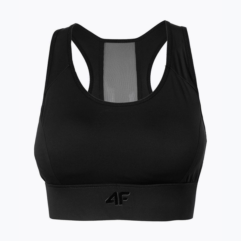 Top da allenamento da donna 4F STAD010 nero profondo 4