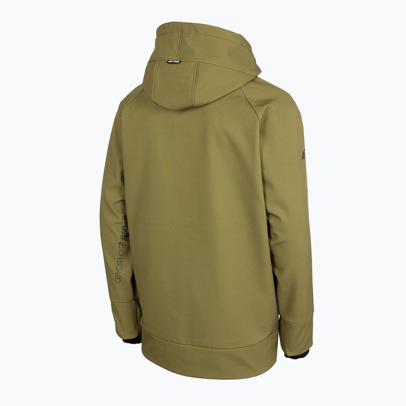 Giacca da snowboard da uomo 4F SFM001F kaki 10
