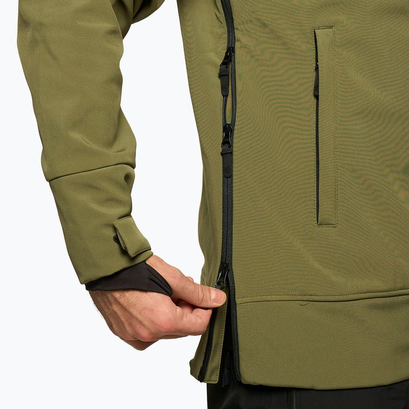 Giacca da snowboard da uomo 4F SFM001F kaki 7
