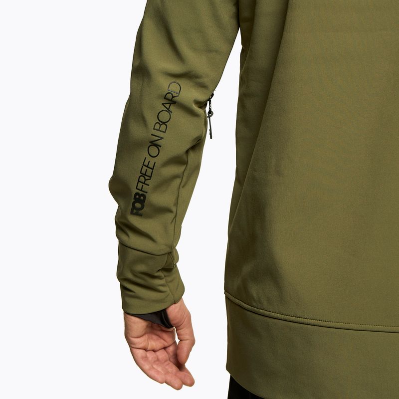 Giacca da snowboard da uomo 4F SFM001F kaki 8