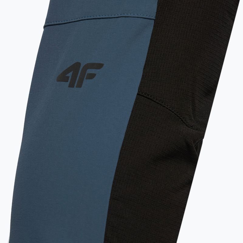 Pantaloni da trekking da uomo 4F SPMTR060 verde acqua 7