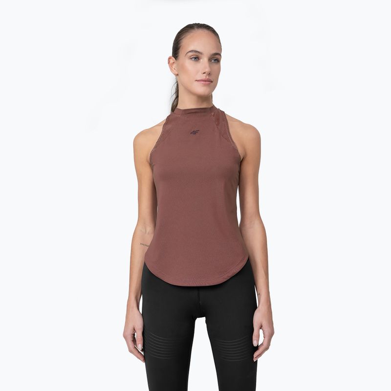 Canotta da allenamento donna 4F TSDF016 bordeaux