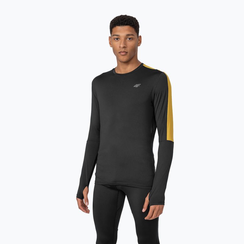 Maniche lunghe 4F da uomo TSMLF010 LS nero profondo