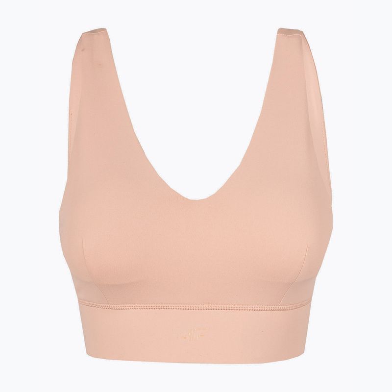 Top yoga donna 4F STAD017 corallo pallido 2