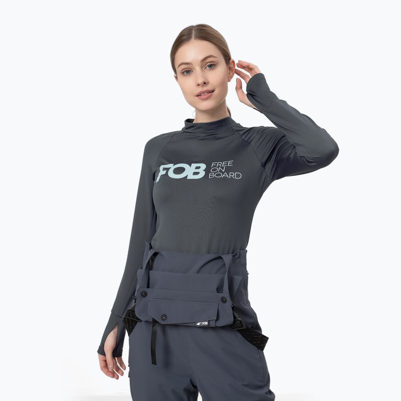 Manica lunga termoattiva da donna 4F BIDD030 grigio scuro 4