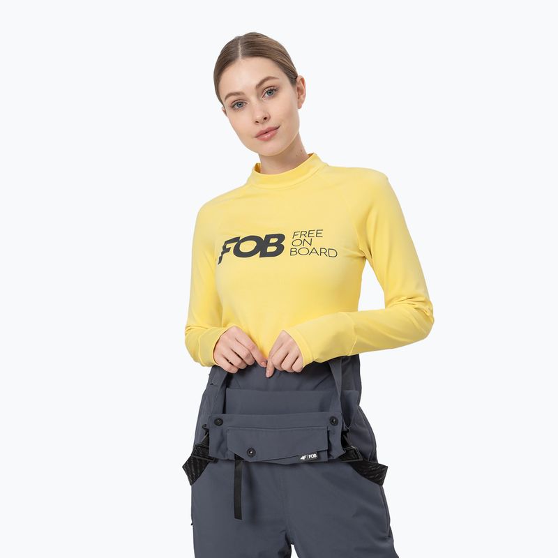 Manica lunga termoattiva da donna 4F BIDD030 limone chiaro
